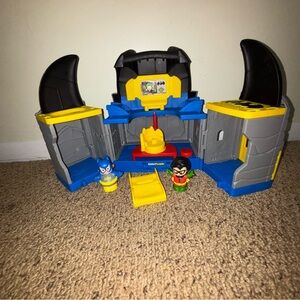 Little PeopleFisher-Price Batcave Playset with Figures - Blue and Yellow